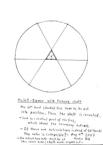 1st drawing: looking in direction of the axle-