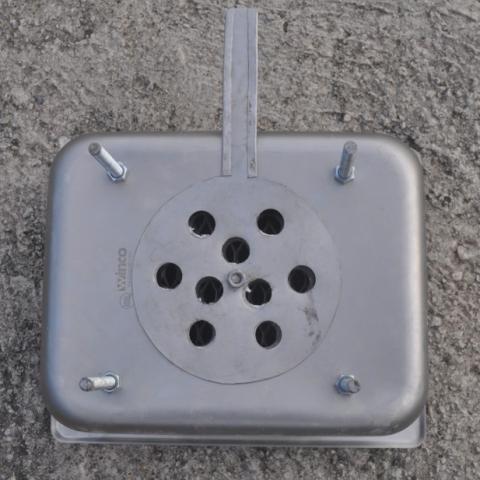 steam pan charcoal stove bottom with perforated lollipop air control