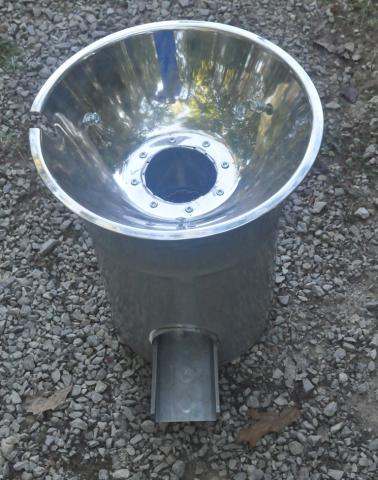 wocket stove galvanized finished