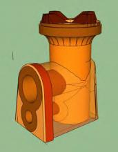 Holey Roket Stove - Drawing (side) 